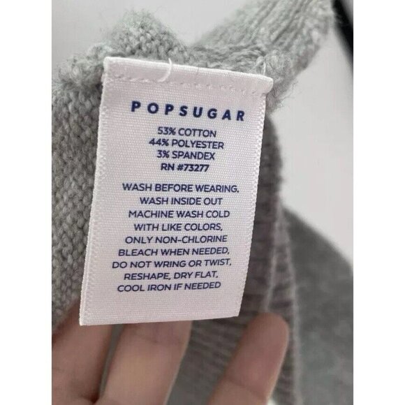 NWT Popsugar Striped Cardigan Sweater Long Sleeve Open Front Pockets Sz L Boho - Picture 9 of 9